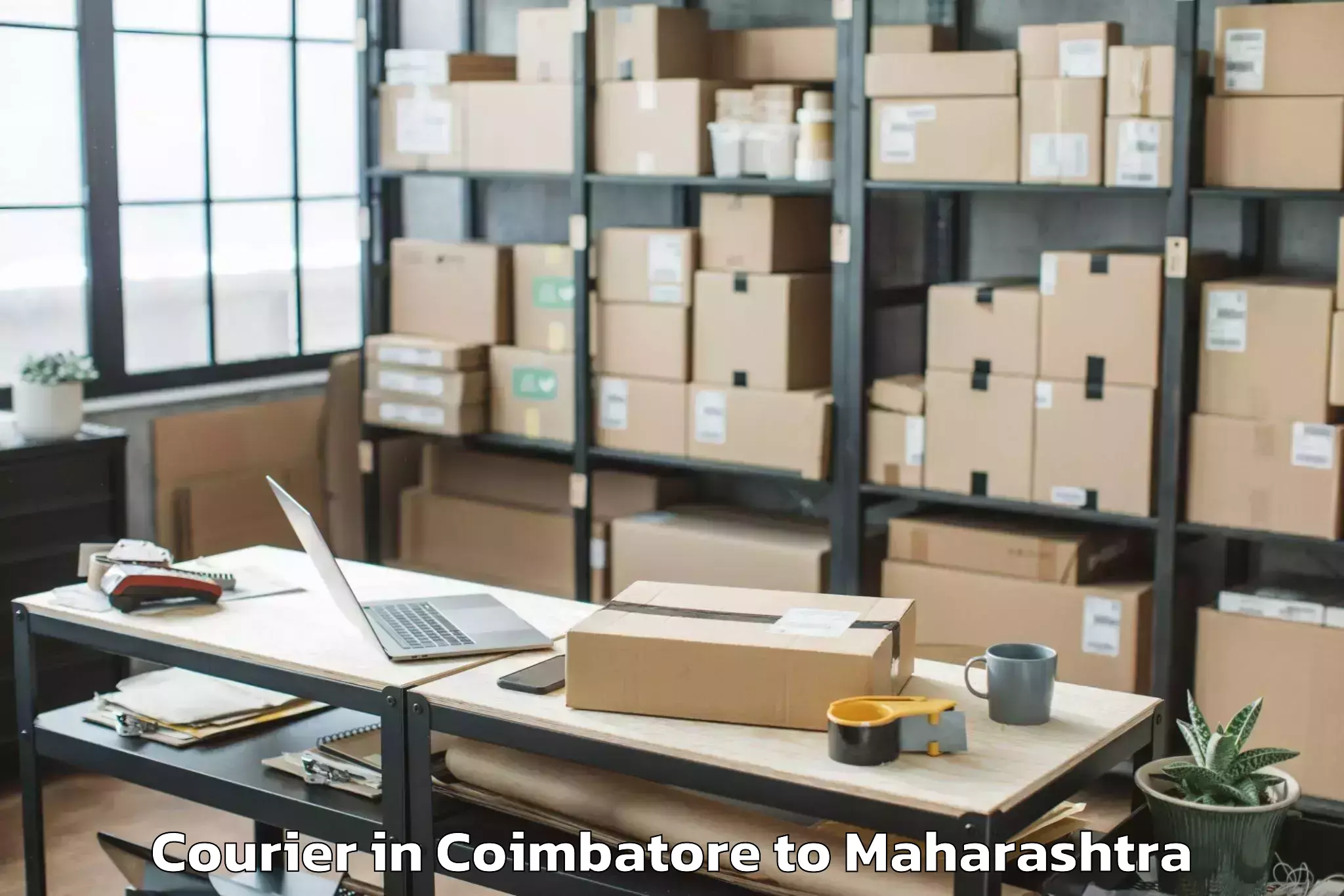 Reliable Coimbatore to Varangaon Courier